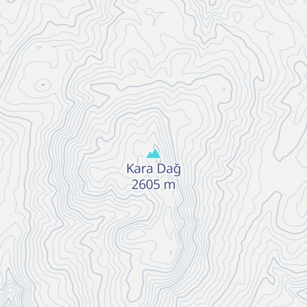 Map of Kara Dağ
