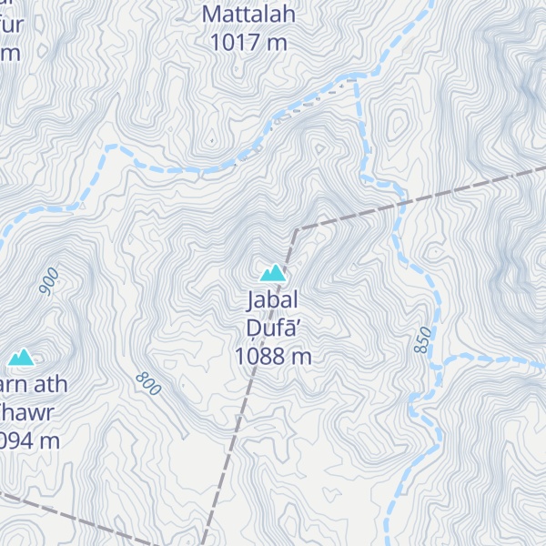 Map of Jabal Ḑufā’