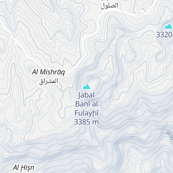 Map of Jabal Banī al Fulayḩī