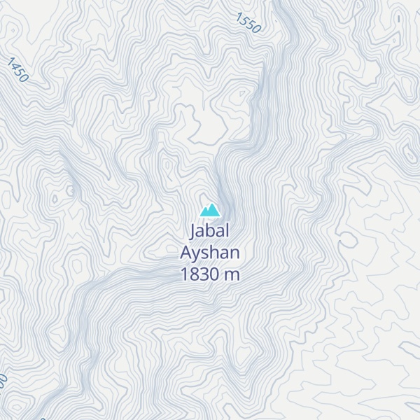 Map of Jabal Ayshan