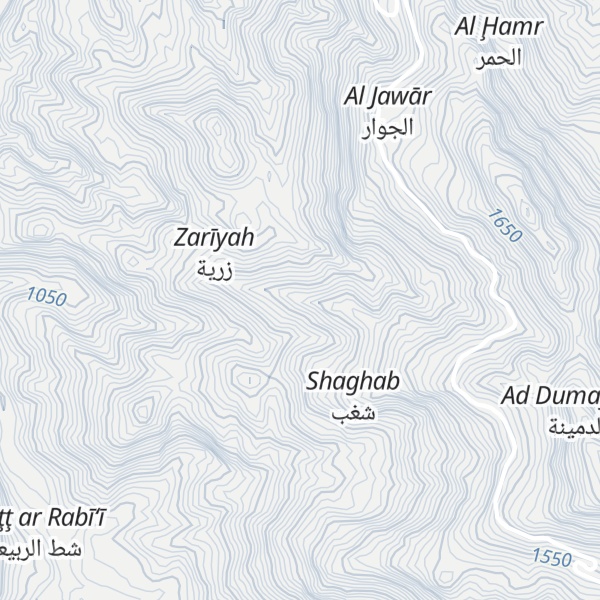 Map of Jabal al Masha`ir