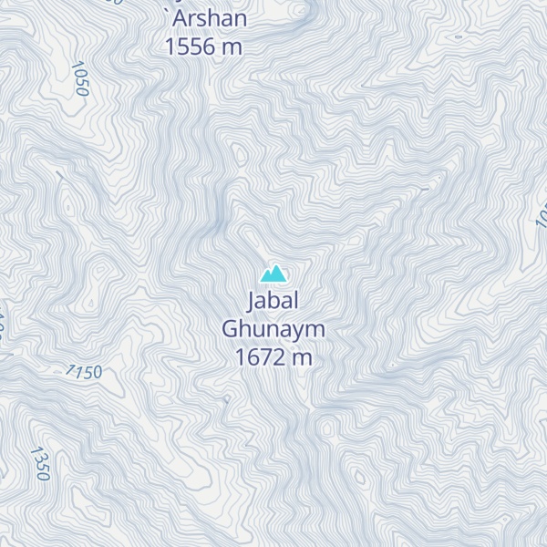 Map of Jabal Ghunaym