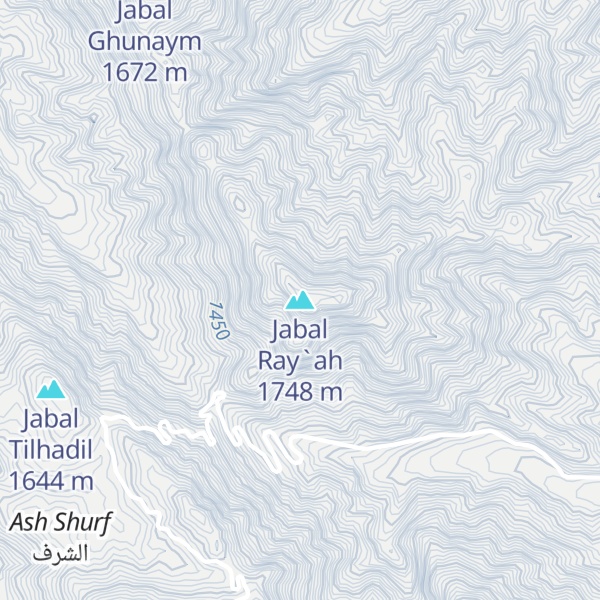 Map of Jabal Ray`ah