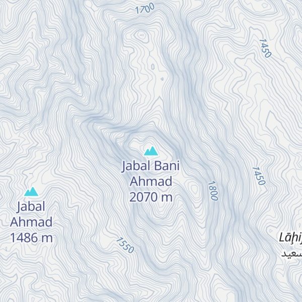 Map of Jabal Bani Ahmad