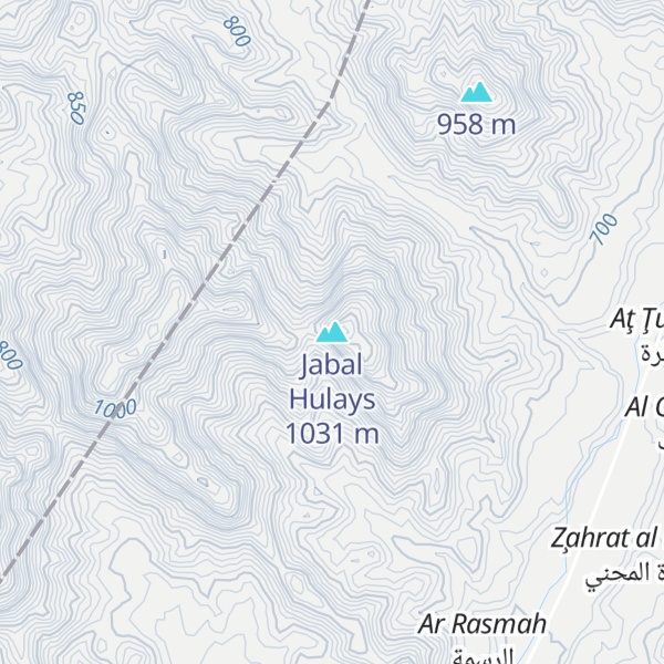 Map of Jabal Hulays