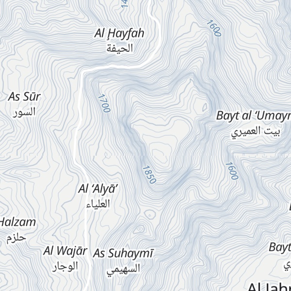 Map of Jabal Bani Mawhab