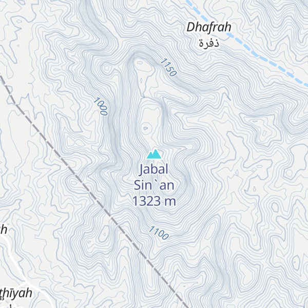 Map of Jabal Sin`an