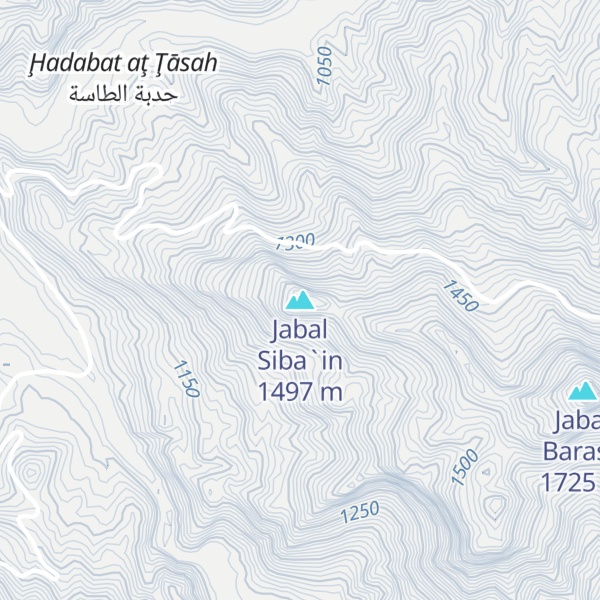 Map of Jabal Siba`in