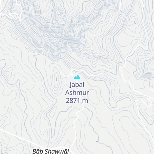 Map of Jabal Ashmur