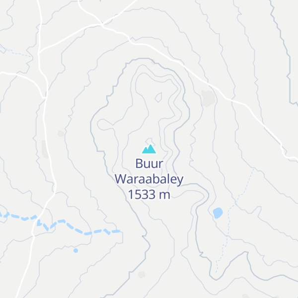 Map of Buur Waraabaley