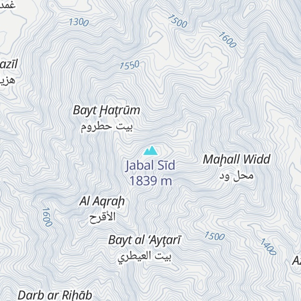 Map of Jabal Sīd
