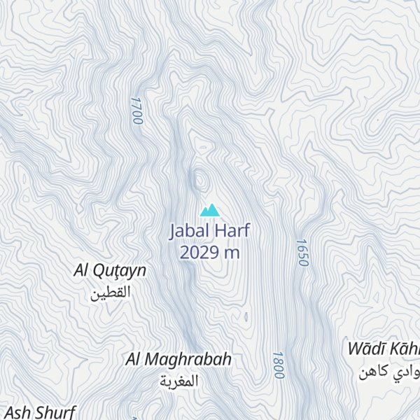 Map of Jabal Harf
