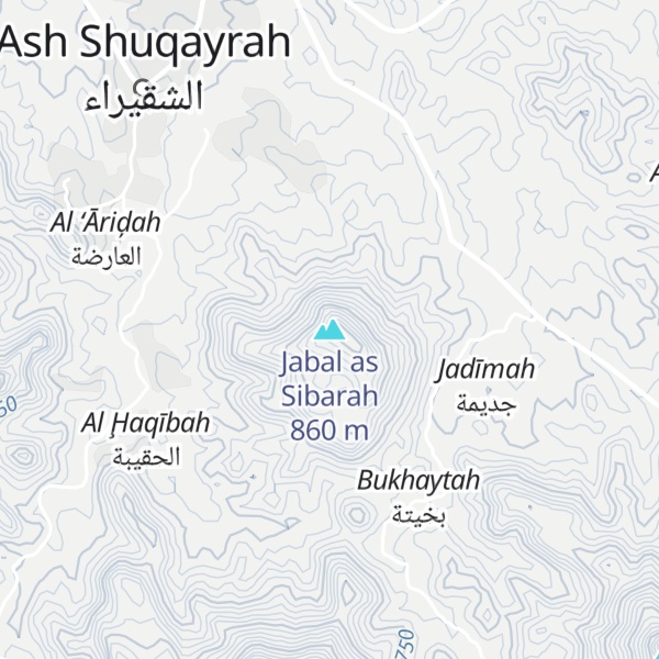 Map of Jabal as Sibarah