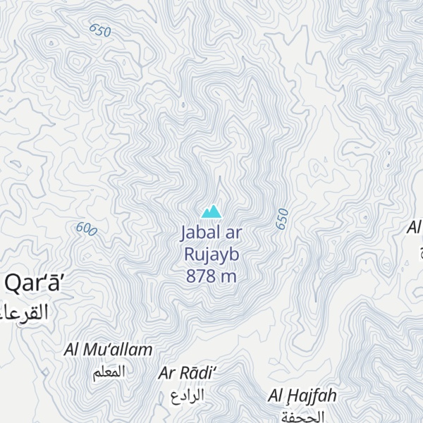 Map of Jabal ar Rujayb