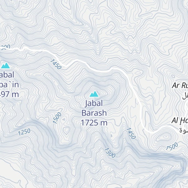 Map of Jabal Barash