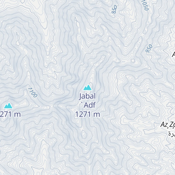 Map of Jabal `Adf