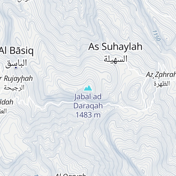 Map of Jabal ad Daraqah