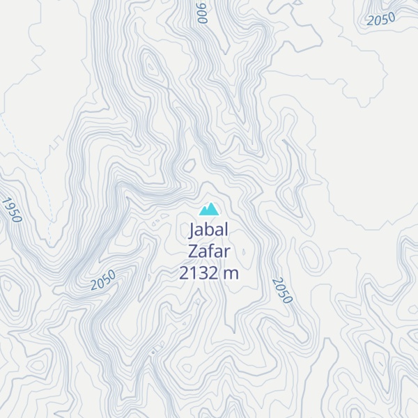 Map of Jabal Zafar