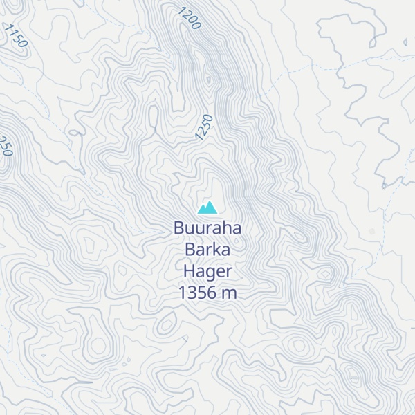 Map of Buuraha Barka Hager