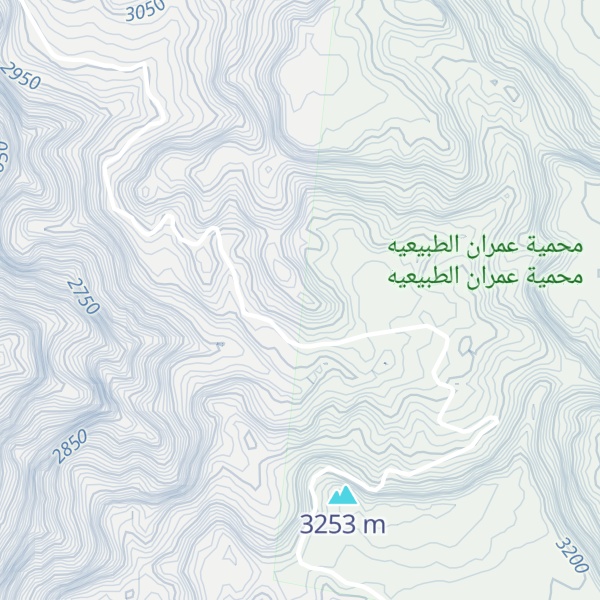 Map of Jabal Masana`ah