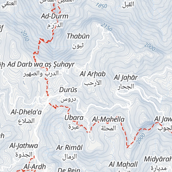 Map of As-Salool Mountain