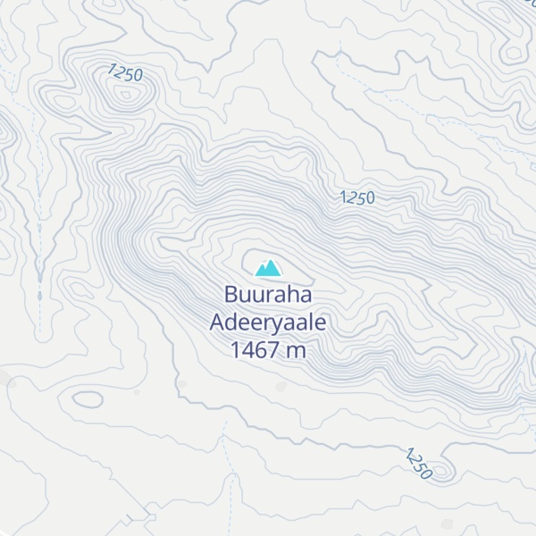 Map of Buuraha Adeeryaale