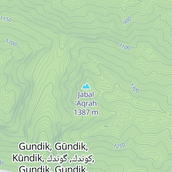 Map of Jabal ‘Aqrah