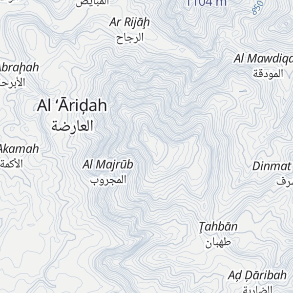 Map of Jabal ash Shaykh Sa`id