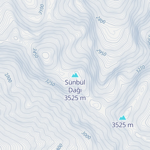 Map of Sünbül Dağı