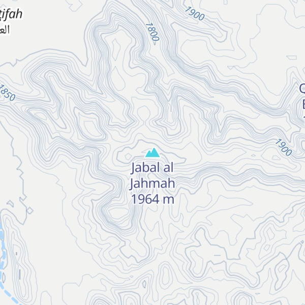 Map of Jabal al Jahmah