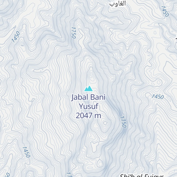 Map of Jabal Bani Yusuf