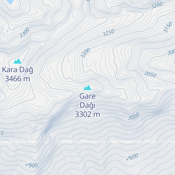 Map of Gare Dağı