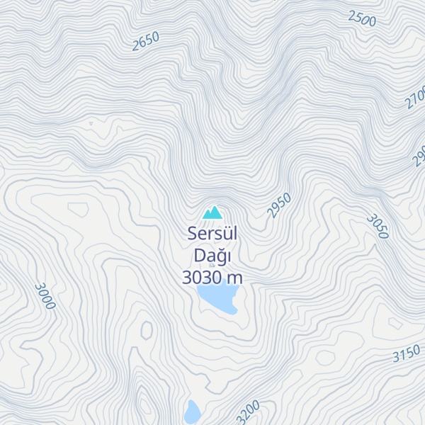 Map of Sersül Dağı