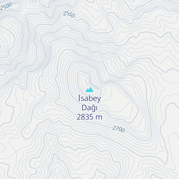 Map of İsabey Dağı