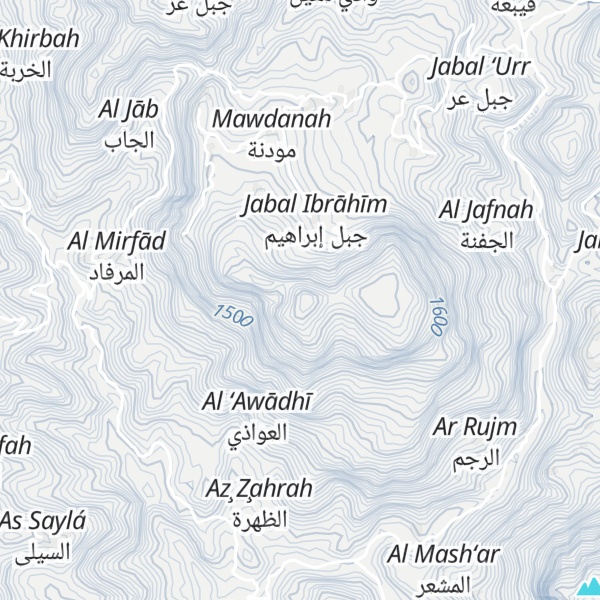 Map of Jabal Ibrāhīm