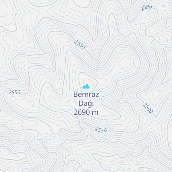 Map of Bemraz Dağı