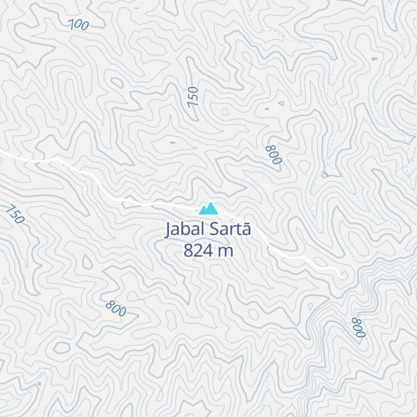 Map of Jabal Sartā