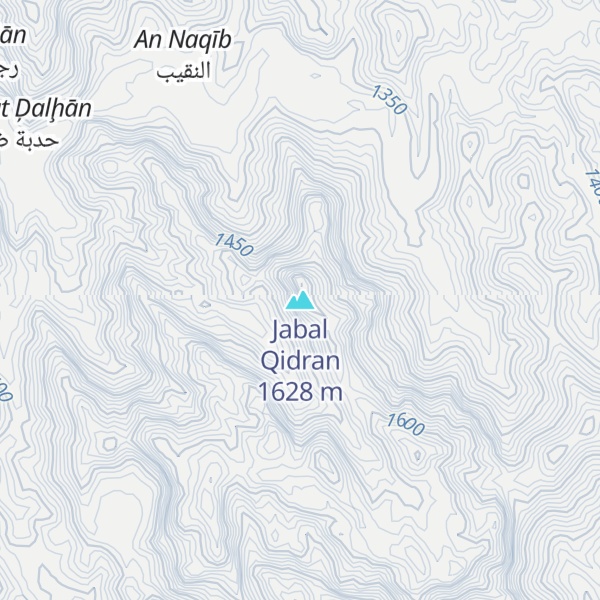 Map of Jabal Qidran