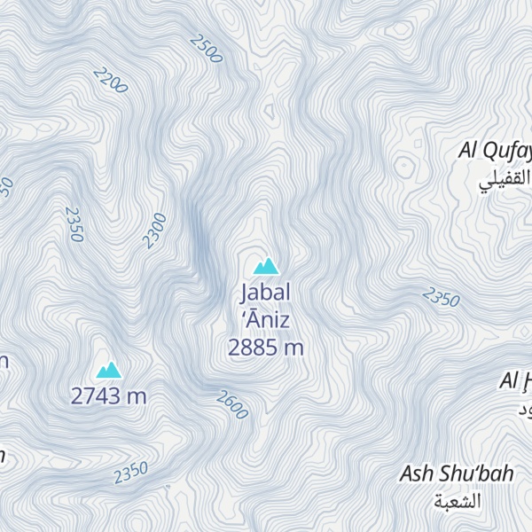 Map of Jabal ‘Āniz