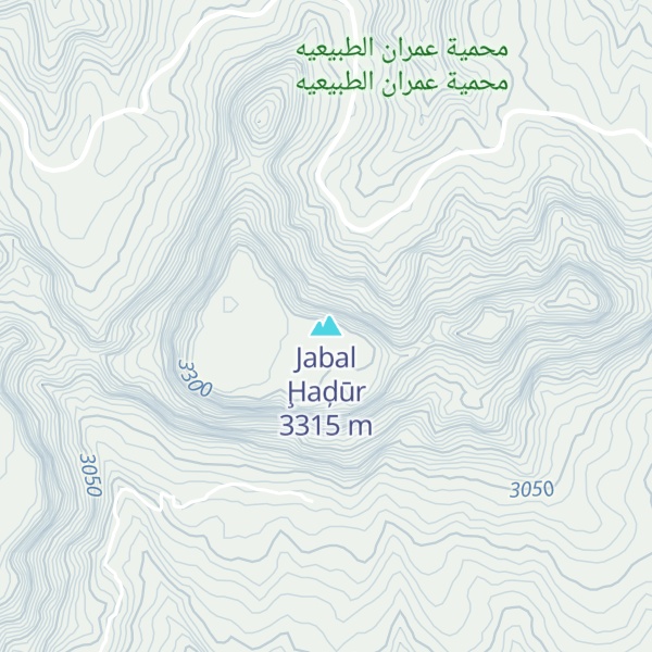 Map of Jabal Ḩaḑūr