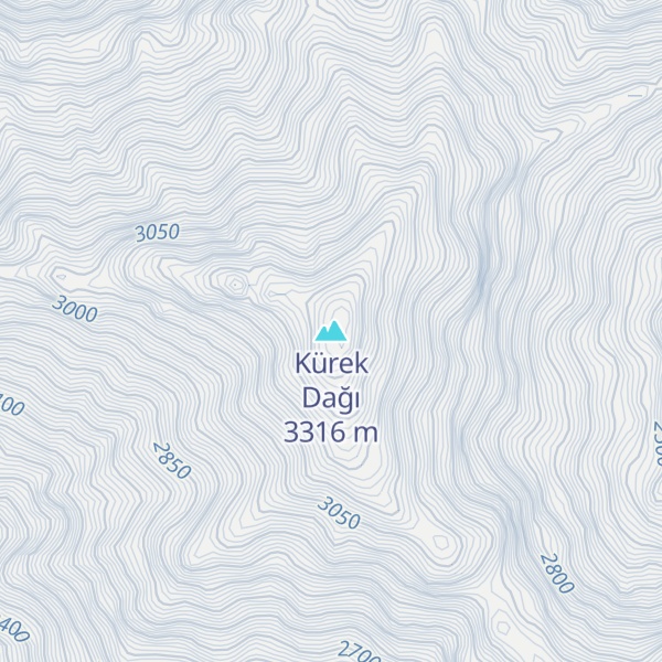 Map of Kürek Dağı