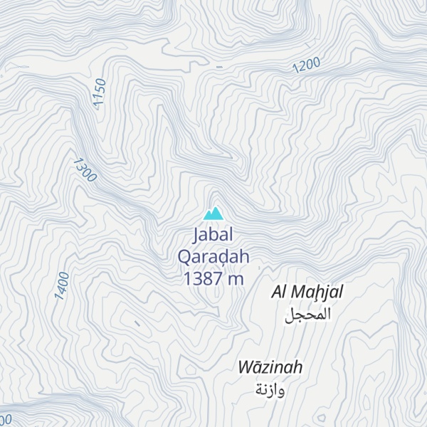Map of Jabal Qaraḑah