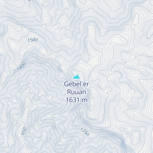 Map of Gebel er Ruuan
