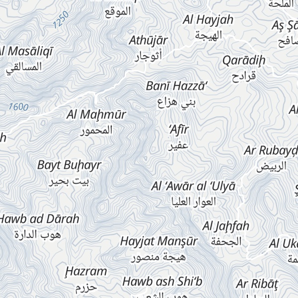 Map of Jabal ash Shurayf