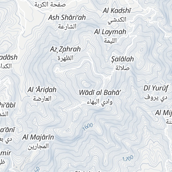 Map of Jabal Thaferan