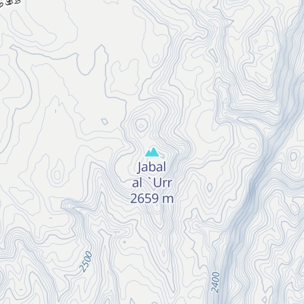 Map of Jabal al `Urr