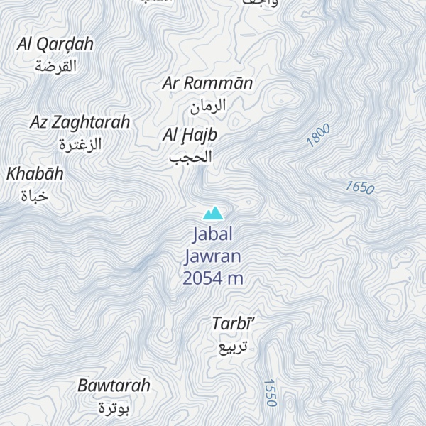 Map of Jabal Jawran