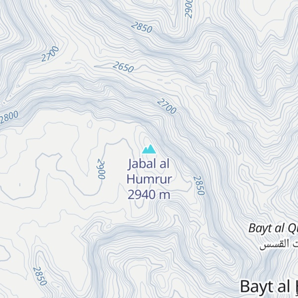 Map of Jabal al Humrur