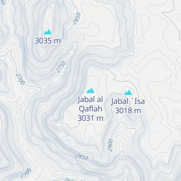 Map of Jabal al Qaflah