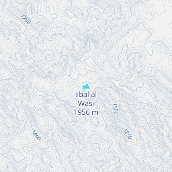 Map of Jibal al Wasi